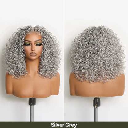13x6 HD Lace Wig Glueless Wear & Go 12” Boho Braids Water Wave Pre-Cut Lace – Premium Fiber, Beginner Friendly